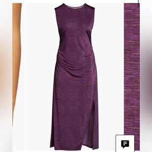 Open Edit Space Dye Ruched Knit Dress.